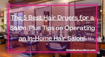 The 5 Best Hair Dryers for a Salon (Plus Tips on Operating an In-Home Hair Salon!)