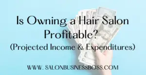average monthly salon expenses
