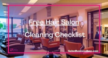 Free Hair Salon Cleaning Checklist