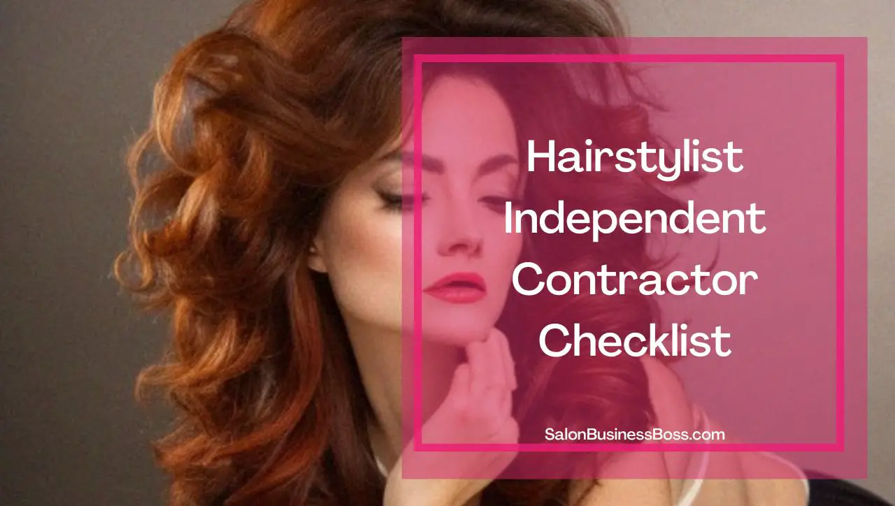 Hairstylist Tax Deduction Checklist Salon Business Boss