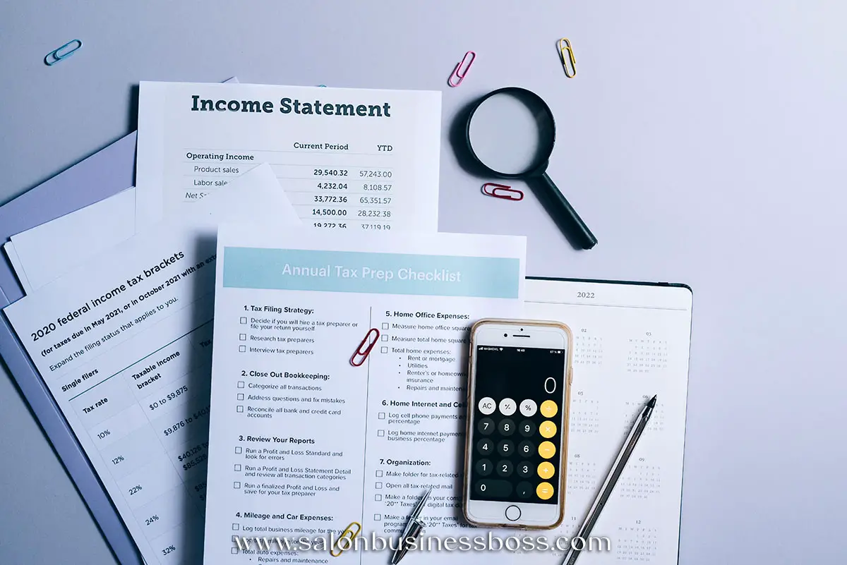 Hairstylist Tax Deduction Checklist - Salon Business Boss