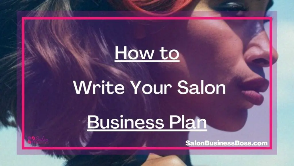 how to write business plan for salon