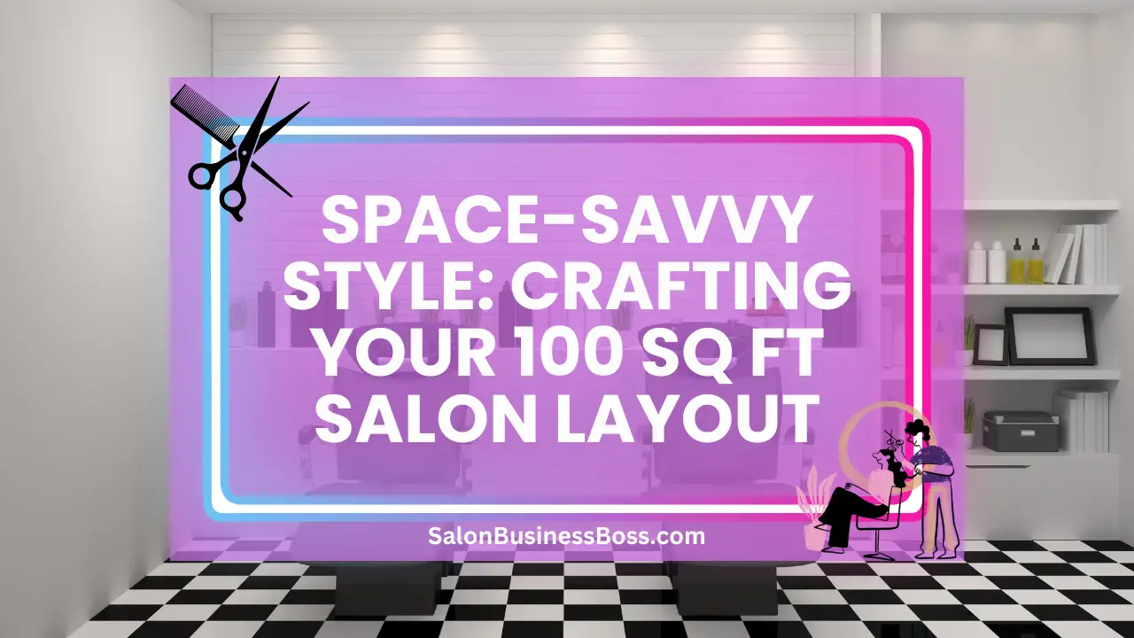Space-Savvy Style: Crafting Your 100 sq ft Salon Layout