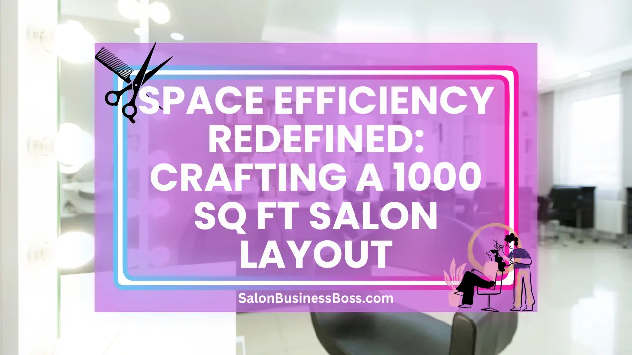 Space Efficiency Redefined: Crafting a 1000 sq ft Salon Layout