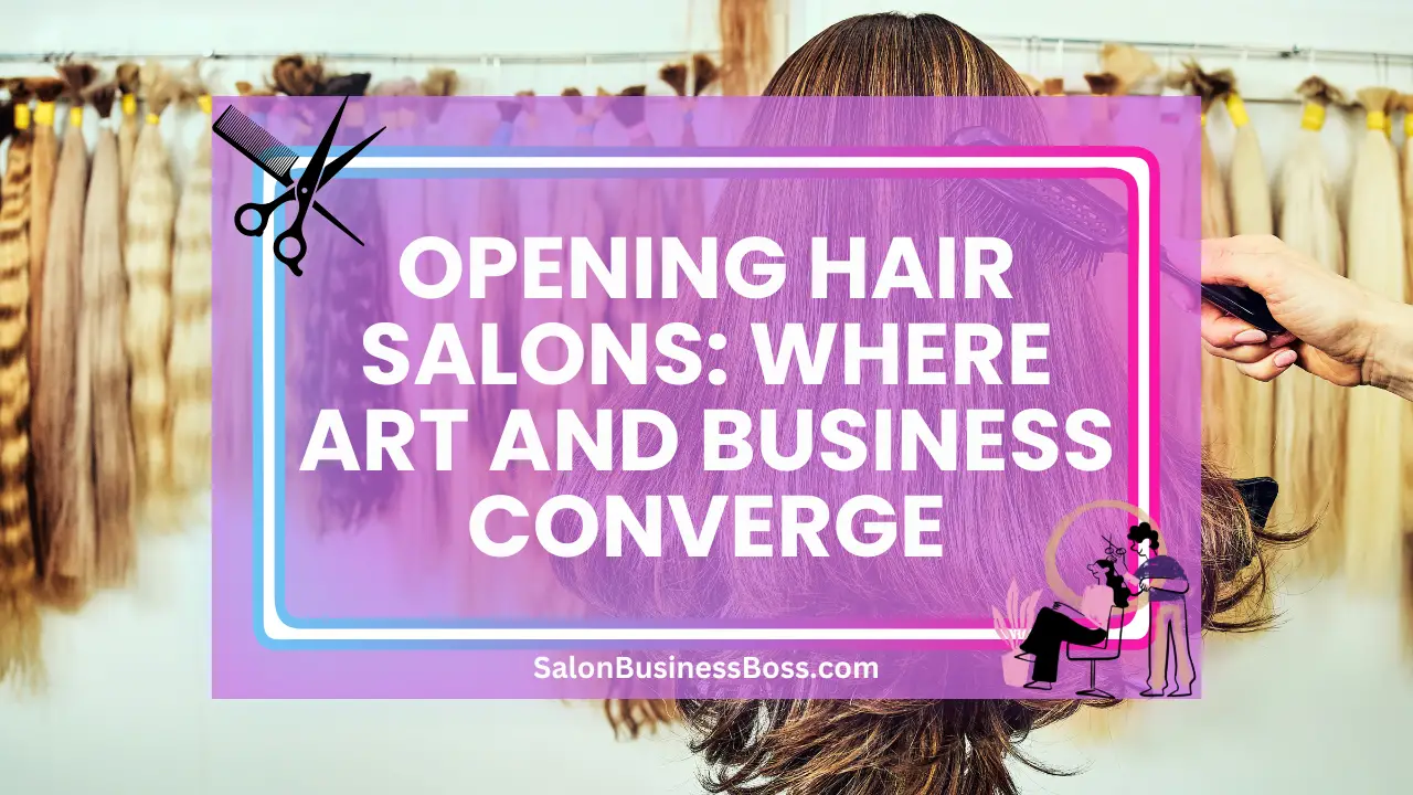 Opening Hair Salons: Where Art and Business Converge