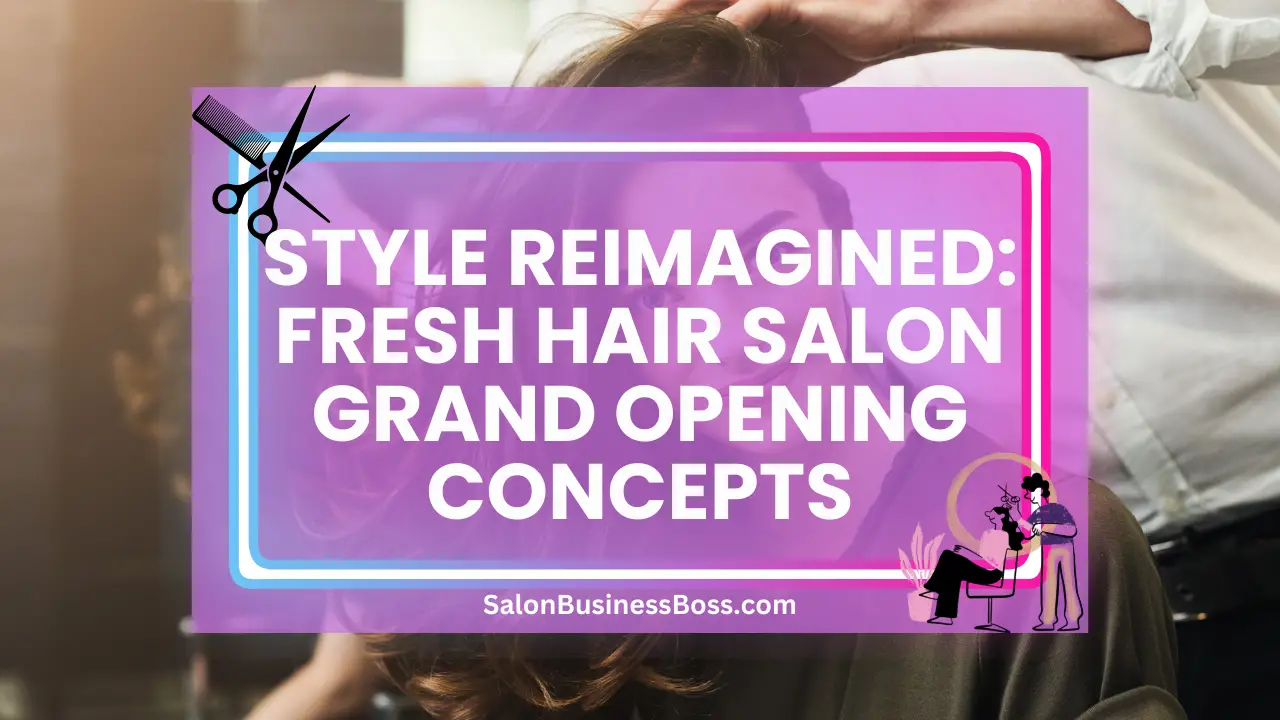 Style Reimagined: Fresh Hair Salon Grand Opening Concepts