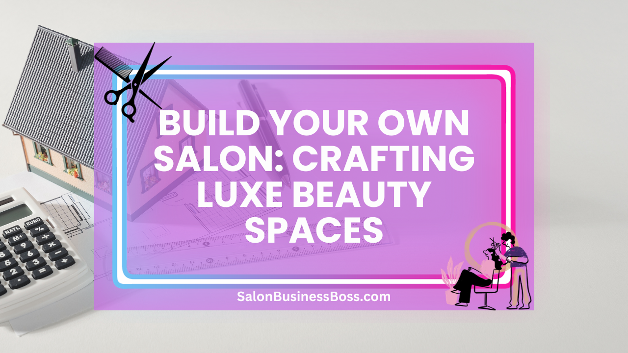 Build Your Own Salon: Crafting Luxe Beauty Spaces