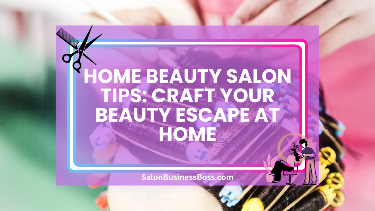 Home Beauty Salon Tips: Craft Your Beauty Escape at Home