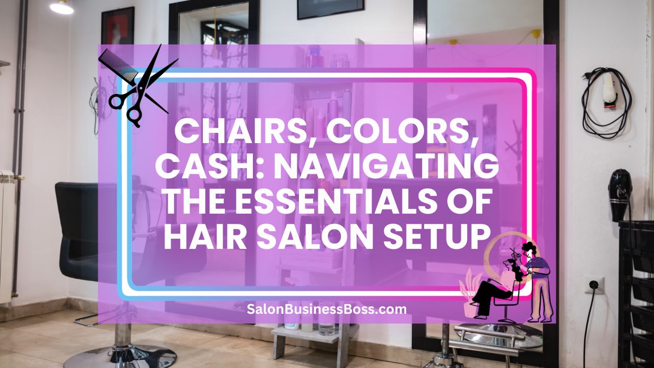 Chairs, Colors, Cash: Navigating the Essentials of Hair Salon Setup